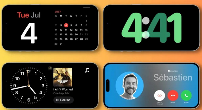 兴安苹果手机维修分享iOS17横屏充电待机显示有什么好处 